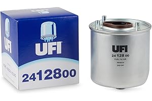 UFI Filters, Filtro Gasoil 24.128.00, Filtro de Combustible Diésel de Recambio, Apto para Coches, Apto para Modelos como Ford, Mazda y Volvo