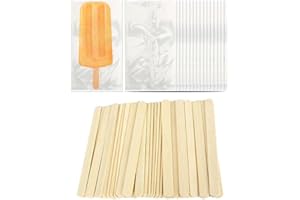 ERICETION 1 Set EIS Am Stiel Sticks Mit EIS Am Stiel Bag Set Ice Pop -Bag Einweg -Plastik -EIS Am Stiel Beutel Transparent EIS Am Stiel Bag