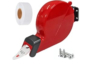 CYSSJF Chiocciola Eliminacode (Rosso) | Distributore Numeri Attesa con 1 Rotolo Numeri Coda (000-999) | Prendi Numero & Dispensare Biglietto Facile | Per Negozo/Supermercato/Studio/Bar/Salumeria