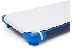 PAMBABY materassino brandina asilo materasso brandina nido misura 135x50cm con angoli elastici Made in Italy (Cotone) materassino brandina scuola materna