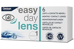Easy Day Lens, 6 Lenti A Contatto Mensili per la correzione della miopia, -5,75