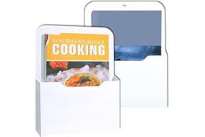 SVUPUE Magnetic File Holder, Magnetic Paper Holder, File Cabinets and Fridge, Office Supplies Storage A4 Papers Letter, for Whiteboards, Fridge,2 Pieces, White