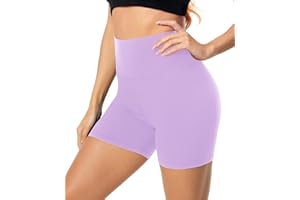 MOREFEEL Hohe Taille Radlerhose Damen Shorts Blickdicht Kurze Sporthose Leggings für Sport Fitness Sommer Yoga Biker Hotpants