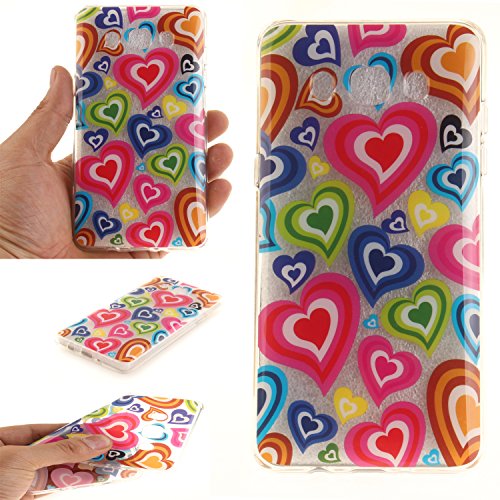Samsung Galaxy J5 2016 Hülle,Samsung Galaxy J510 Hülle,Samsung Galaxy J5 2016 / SM-J510 Silikon Hülle [Kratzfeste, Scratch-Resistant], Cozy Hut Samsung Galaxy J5 2016 / SM-J510 Hülle TPU Case Schutzhülle Silikon Crystal Kirstall Clear Case Durchsichtig, Farbzeichnungen Muster Transparent Weichem Silikon Schutzhülle HandyTasche Schutzhülle Hülle Case Cover Fall-Abdeckung Etui TPU Bumper Schale Samsung Galaxy J5 2016 / J5 2016 Duos (5,2 Zoll) - Farbe der Liebe