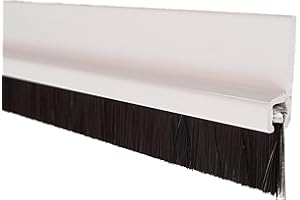 Stamplast srl Paraporta parafreddo sottoporta Rigido in PVC con Spazzola 1mt (Bianco)