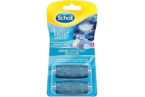 Scholl sammet Smooth Express Pedi kristall diamanter exfolierande korn 2 ersättningsrullar
