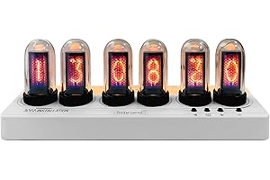 Lonyiabbi Orologio stile tubo Nixie mini immagini anime personalizzabili, sincronizzazione Wi-Fi, alimentazione USB 5V – Perfetto come decorazione da scrivania o regalo