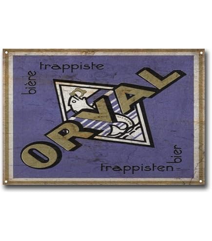 Orval beer biere - Targa in metallo Targa in metallo Decorazione artistica da parete Segnaletica - Italia
