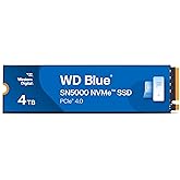 Western Digital Blue SN5000 NVMe SSD M.2 2280 4 TB (reading up to 5,000 MB/s, writing up to 4,000 MB/s) - WDS400T4B0E