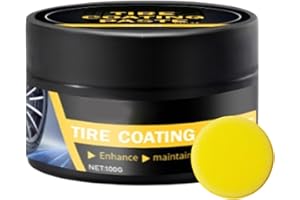 WHNBUIJ Crema per la cura delle pneumatici per auto - pasta per veste - gel di pneumatici professionisti, balsamo in gomma | Protezione da 100 g di pneumatici per pneumatici neri, formula a base d'acqua per f