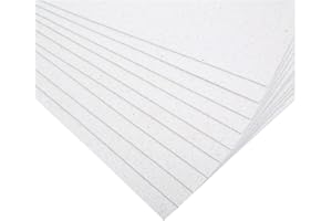 Uhat Lot de 10 feuilles A4 en mousse EVA à paillettes pour loisirs créatifs et loisirs créatifs - 2 mm (autocollant, blanc)