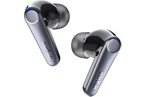 EarFun Air Pro 3 Bluetooth Kopfhörer In Ear, 43dB Hybrid Aktive Noise Cancelling Kopfhörer Kabellos, HiFi Sound Qualcomm aptX Adaptive, 6 Mikrofone cVc 8.0 Anrufe, Multipoint, 45H Akku, App Steuerung
