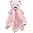 BEILIMU Bear Baby Security Blanket Soft Baby Lovey Fluffy Blanket for Girls Lovie Snuggle Toy Baby Cuddly Bear Stuffed Gift for Newborn Infants Pink 14 Inch