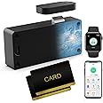 Cabinet Lock RFID Card NFC Hidden Dresser Drawer Lock eLinkSmart - Cupboard Door Lock with Bluetooth APP for Child Safety Kitchen Pantry Furniture Black