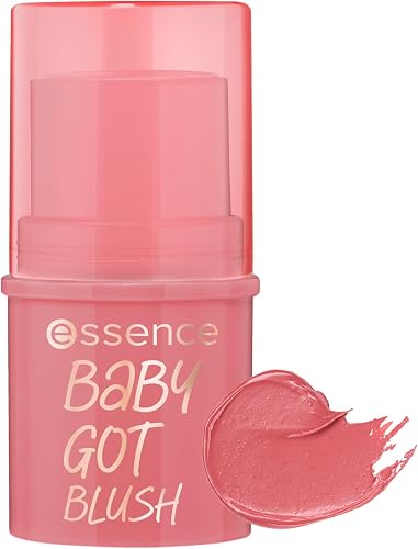 essence baby got blush 30 rosé all day, Barra de colorete en crema | Fácil de aplicar y difuminar, Résultat instantané Sensat