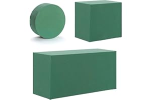 Femnow 3 x Steckschaum für Blumen, blumensteckschaum, Steckmasse für Kunstblumen, Steckmoos Steckschwamm für Blumen Schaumstoff, für Kunstblumen und Frischblumen