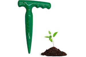 CERIOLL Outil Plantoir à Bulbes, Outil de Perforation de Jardin, Plantoir pour la Plantation, Outil Idéal pour Planter, Outil Jardinage Plantoir, Idéal pour Plantoir des Légumes et des Fleurs (Vert)