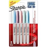 Sharpie Fine Permanent Permanent Marker, Mystic Gems, Pack of 5