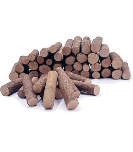 MECCANIXITY Wooden Dowel Rods EC36 Wood Sticks, 4"x0.59" Round Wooden