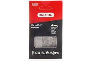 Oregon Łańcuch do Piły Łańcuchowej VersaCut, Podziałka 3/8" (Niski Profil), Rowek 1,3 mm, Półdłuto, 35 cm (14"), 52 Ogniwa, Pasuje do Husqvarna, Makita, Dolmar, Einhell, Echo i innych (91VXL)