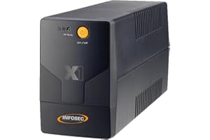 Infosec X1 EX-500 Onduleur 500 VA 2 Prises Schuko/FR Noir