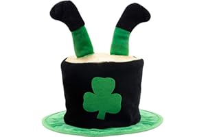 VGOODALL Shamrock Hat St Patrick's Day Hat Novelty Fancy Dress Costume Hat