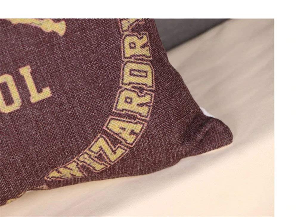 Harry-Potter-Hogwarts-School-Witchcraft-Wizardry-Zauberer-Kopfkissenbezug-Kissen-Hlle