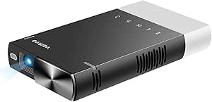 DZA Vidéoprojecteur WiFi, VF220 Mini Projecteur Portable Supporte 1080P Full Hd Retroprojecteur Home Cinema Compatible Avec Samrtphone Hdmi Usb Dvd Tv Stick Ps4 Fiche Technique Et Prix Au Maroc