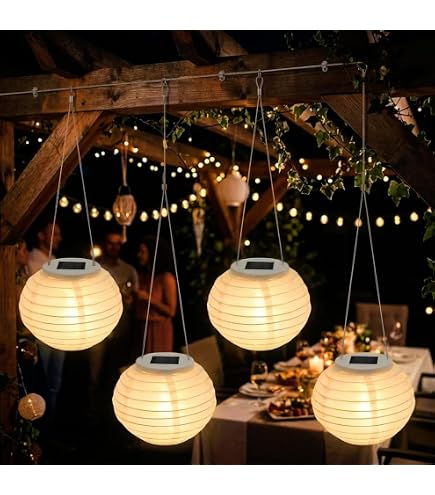 Set Van 2 Ovale LED-solar Lampions – 33 X 22 Cm – Nylon – Warm Wit Licht – Voor Tuin, Balkon & Feest – Weerbestendig