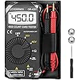Mini Multimeter Pocket multimeter GR-4201 4000 count automatic ranging multimeter for AC/DC voltage,resistance, diode test, continuous buzzer measurement for electrical troubleshooting