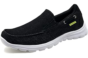 ChayChax Scarpe da Barca Uomo Comode Scarpe da Ginnastica Basse Slip On Loafer Mocassini Leggera Canvas Sneaker