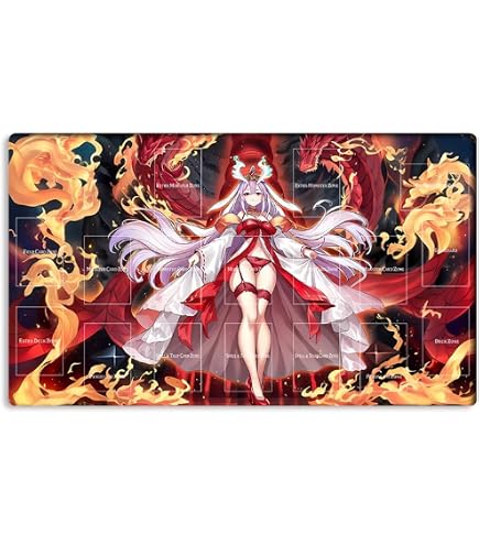 Mlikemat Tapis De Jeu Pour Cartes à Collectionner – Format 600 X 350 Mm, épaisseur 1,5-2 Mm, Livré Avec Sac De Transport Gratuit