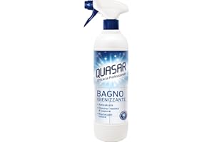 QUASAR PULITO STELLARE Quasar - Bagno Igienizzante - Anticalcare, Elimina i Residui di Sapone, Risciacquo Veloce - 680 ml