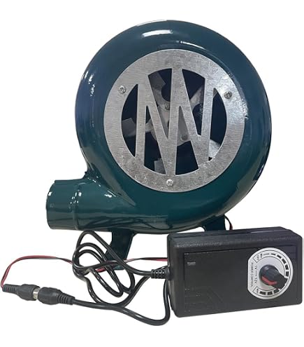 Manivelle Forgeron Souffleur Ventilateur Manuel 300W PRABUY - Grand Modèle Pour Barbecue Camping Et Forge
