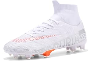 BINBINNIAO Football Boots Men’s High Top Soccer Training Shoes Cleats Outdoor Professional Soccer Shoes Unisex