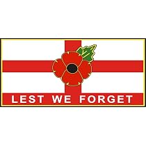 St George Cross Flag Vinyl Sticker - England Flag Decal For Cars, Windows, Laptops (160x100mm)