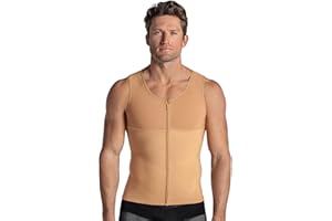 LEO BY LEONISA LEO Camiseta Faja Reductora y Moldeadora Hombre - Chaleco Corrector Postura Espalda