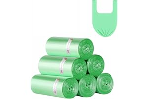 23GUANYI 100 Sacs Poubelle,15-20L,Ultra Résistant,Anti-Fuites,Avec Poignée