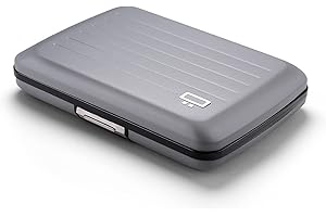 ÖGON -DESIGNS- Porte-Cartes en Aluminium avec Fermoir en métal, Protection RFID Contre la fraude et la démagnétisation, Portefeuille Compact, modèle Smart Case Oslo