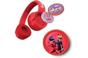 Kekz Starterset Premium Rot: Kekzhörer inklusive Miraculous, Cookie Crew Hörspiel & Wunderkekz (Kopfhörer für Kinder, Reisekopfhörer für unterwegs & zuhause)