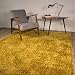 Produktbild The Rug House Dick Modern klein medium Soft Anti Schuppen Luxus Vibrant Shaggy Teppiche, 12 Farben & 5 Größen erhältlich, Polypropylen, Ochre Yellow, 110cm x 160cm (3ft7 x 5ft3)