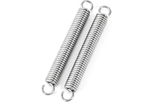 GUNGY Ressort de Traction 40mm Ressorts de Tension avec Crochets Ressorts en Acier Inoxydable Diamètre du Fil 0,8 mm Diamètre Extérieur 5mm Force 2,12KG 20 Pièces