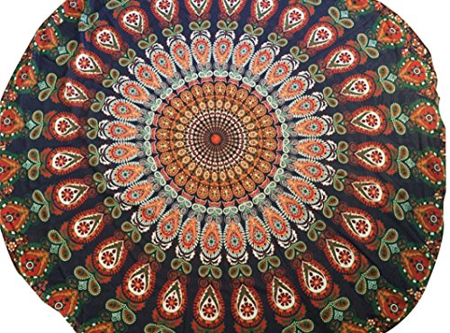 Xinan Round Strand Pool Home Duschtuch Decke Tischdecke Yoga-Matte (4) - 5