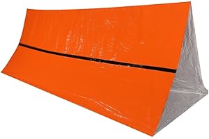 ‎VGEBY Ourdoor Emergency Tent and Sleeping Bag, Waterproof Thermal Blanket for Outdoor Use, Rescue Protection, Foldable Military Survival Tent, Camping Tents