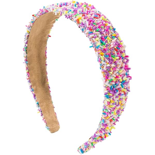 Candy Donut Stirnbänder Für Mädchen – 4 Stück, Weich Und Bunt, Haarreifen Mit Süßigkeiten-Design