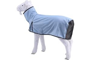 LEAFOREST Sheep Cover, Sheep Blankets for Show Lambs, Sheep Supplies Sheep Covers for Lambs (Blue, L)
