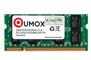 Qumox - Mémoire RAM DDR2 SODIMM 2GB 800
