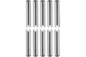 DTGN 3x16mm(DxL) Pasadores de Resorte Ranurados - 50 Piezas - para Hogar Máquina Sujetador - Ranurado Resorte Pasador de 304 Inoxidable Acero Pasador Tensión Divididos - Plateado