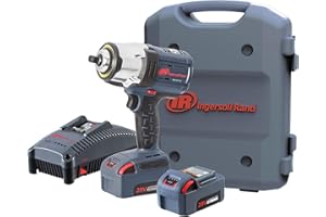 Ingersoll-Rand Llave Impacto W7152-K22-EU, 1/2'', 2040 Nm Torsión, 20V Batería, Sistema IQV Power Control, Con Kit Completo