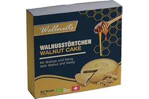 Wellnuts Organic Walnut Tart from the Swiss Alps with Mountain Honey and Alpine Butter 200 g